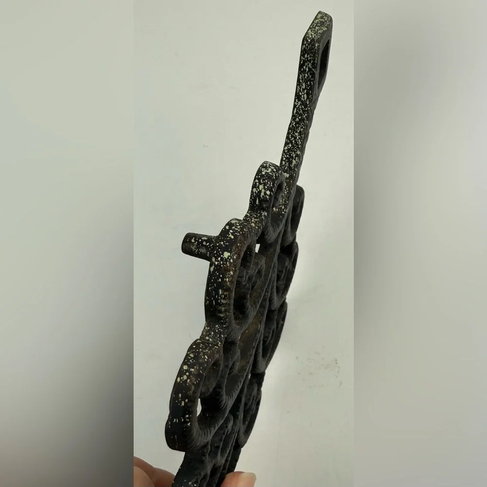 Vintage Black Cast Iron Trivets Wall Decor Set‎ of 3